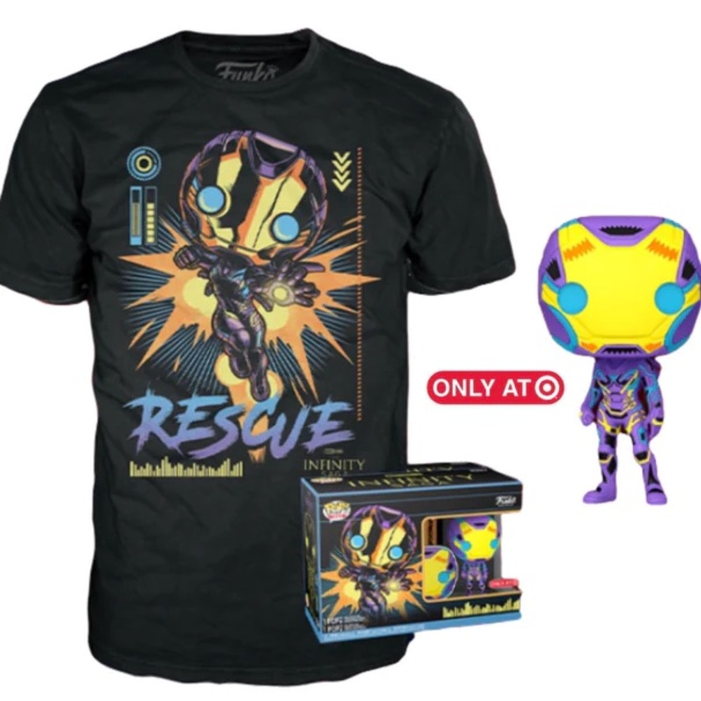 Marvel Infinity Saga: Rescue (Blacklight) Funko Pop & Tee Collectors Box